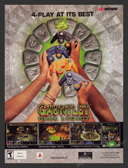 2002 Gauntlet: Dark Legacy Video Game Print Advertisement