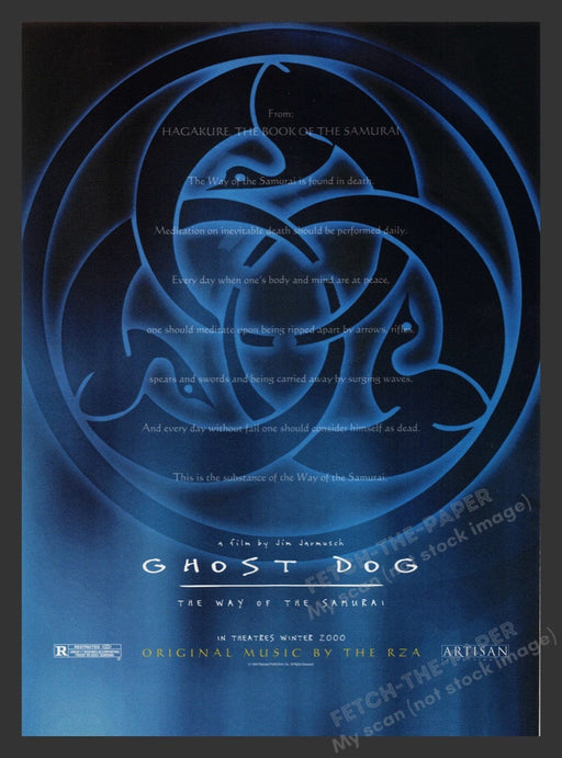 2000 Ghost Dog: The Way of the Samurai Movie Release Print Advertisement Ad