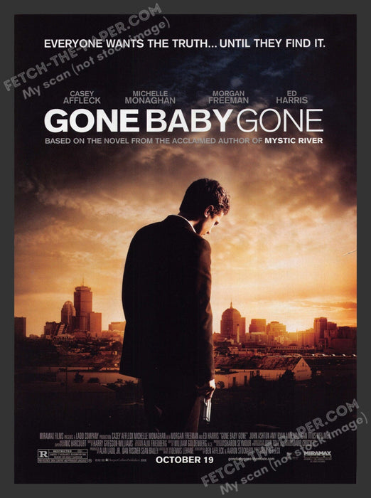 2007 Print Advertisement Gone Baby Gone Movie Release Casey Affleck Actor Ad.