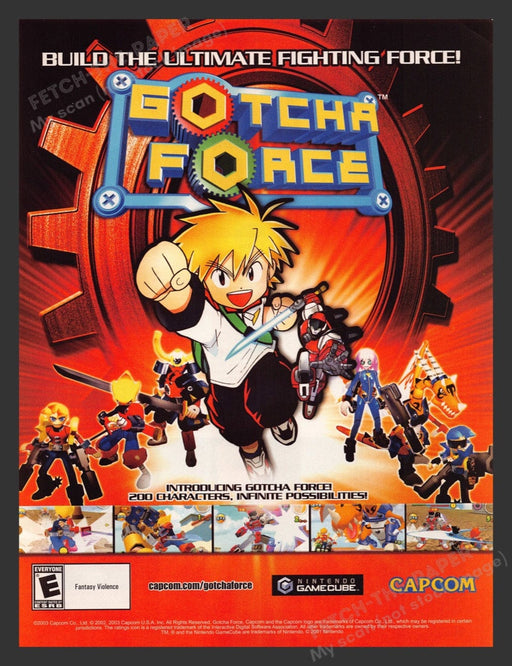2004 Gotcha Force Video Game Print Advertisement