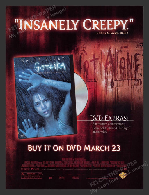 2004 Gothika Movie Halle Berry Print Advertisement Ad