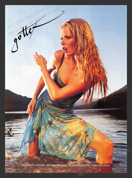 2000 Gottex Clothing Blonde in Water Print Advertisement Ad