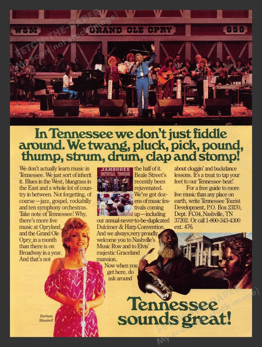 1987 Grand Ole Opry Barbara Mandrell Print Advertisement Ad