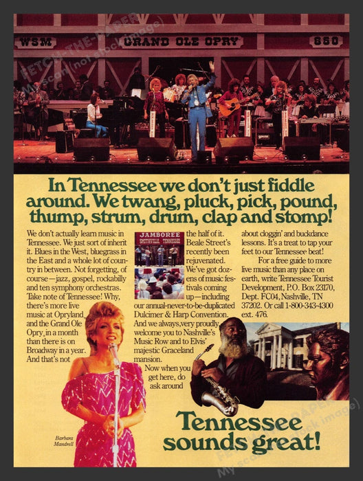 1987 Grand Ole Opry Barbara Mandrell Print Advertisement Ad