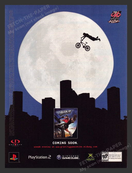 2002 Gravity Games Bike: Street Vert Dirt Video Game Print Advertisement