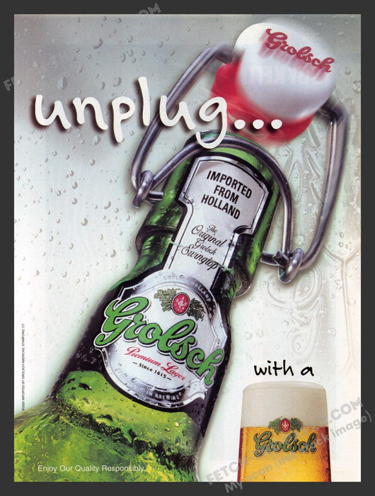 2005 Print Advertisement Grolsch Holland Lager Alcohol Ad.