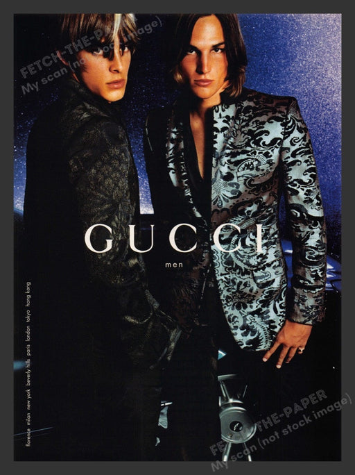 2000 Gucci for Men Male Models Print Advertisement Ad