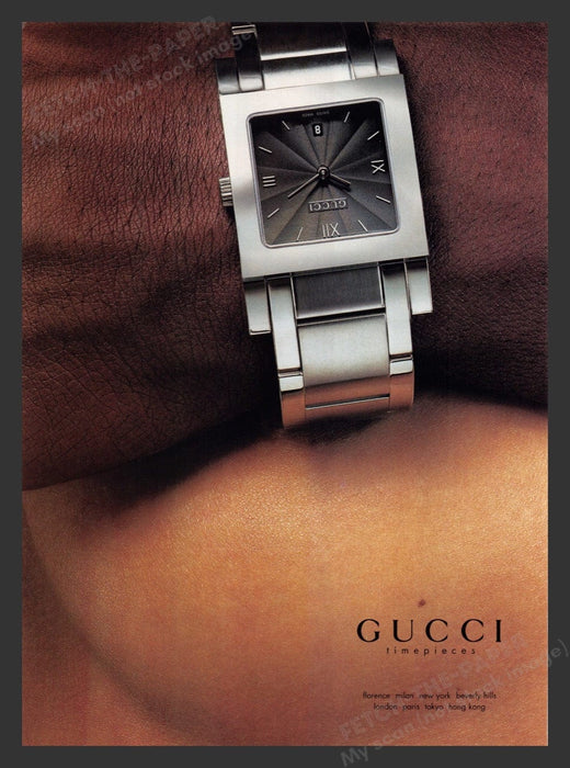 2001 Gucci Timepieces Watches Bare Skin #1 Print Advertisement Ad