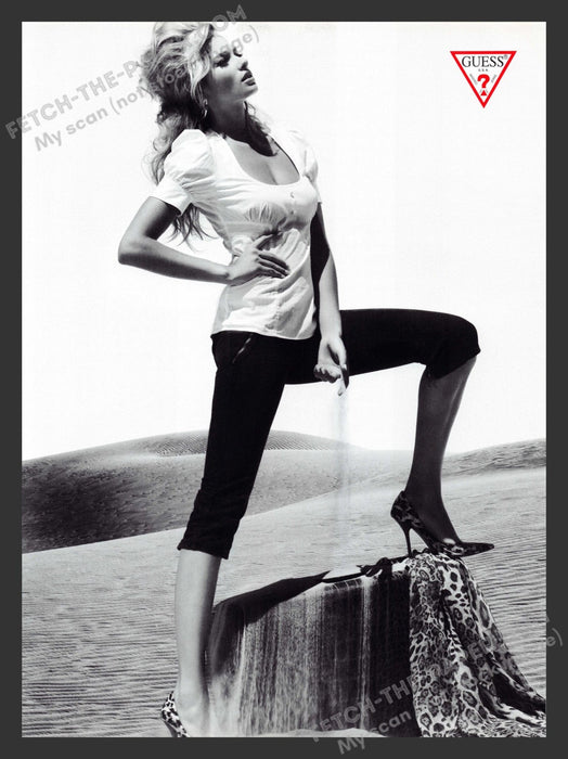 2007 Print Advertisement Guess by Marciano Blonde Sand Dunes Clothing Ad.