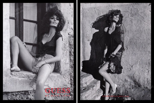 Guess by Marciano Legs 2000s Print Advertisement Ad Front & Back 2008 Line Gost Fetch the Paper!