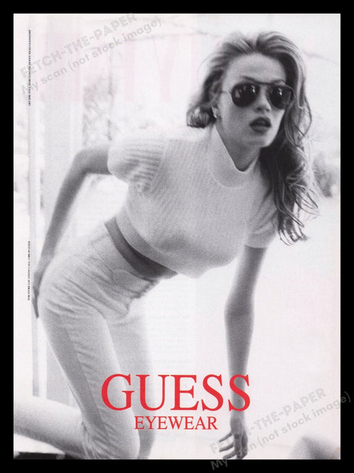 Guess Eyewear 2000s Print Advertisement Ad 2001 Larissa Bonderenko Fetch the Paper!
