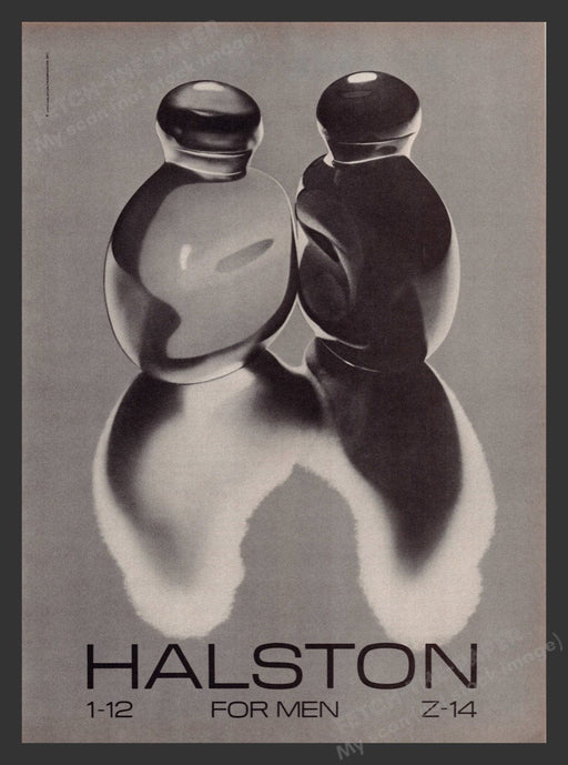 1983 Halston 1-12 for Men Z-14 Cologne Print Advertisement Ad