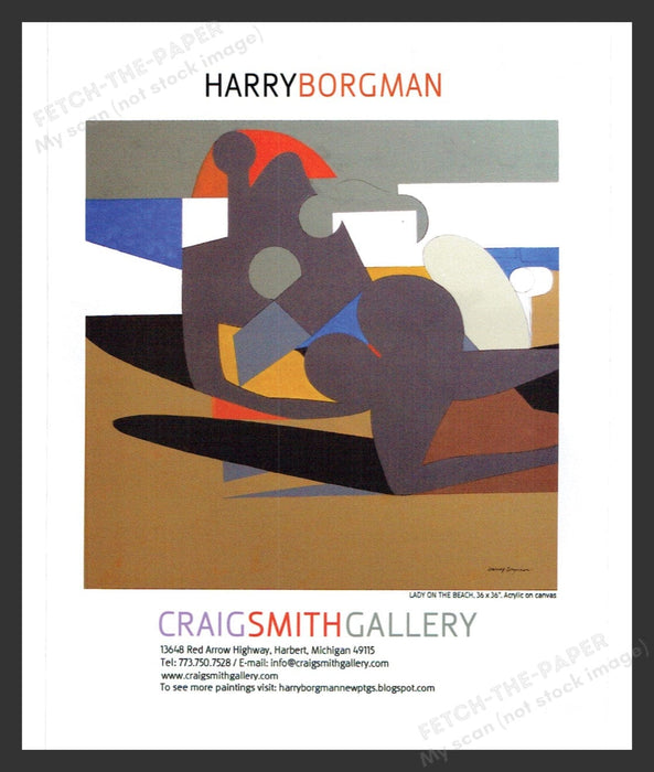 2010 Harry Borgman Art Gallery Show Print Advertisement Ad