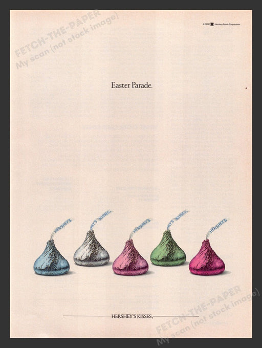 1991 Hershey's Kisses Easter Parade Print Advertisement Ad