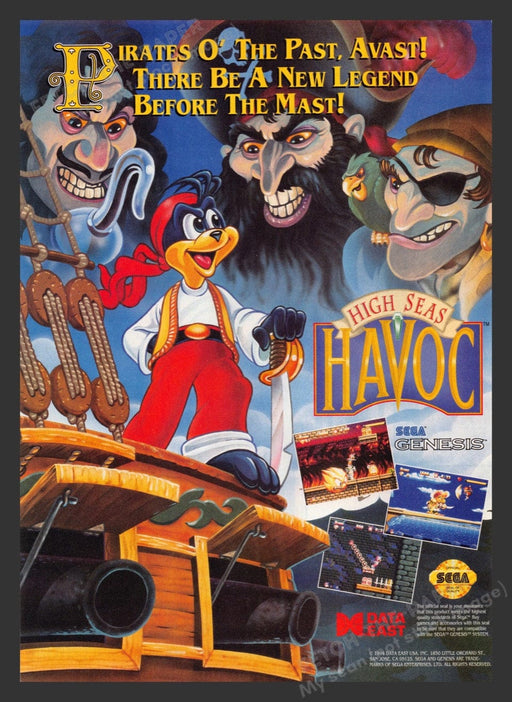 1994 High Seas Havoc Video Game Print Advertisement