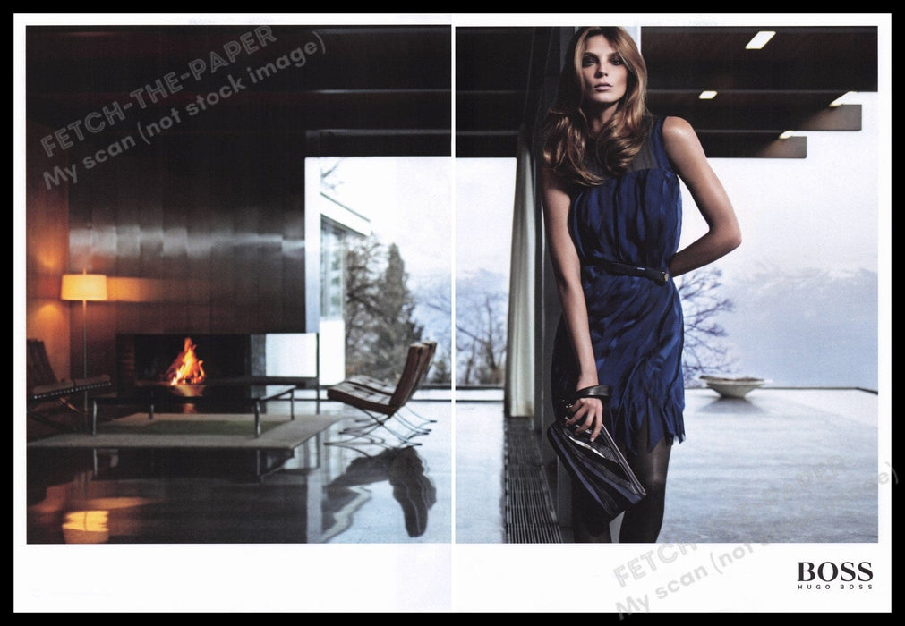 Hugo Boss Clothing 2000s Print Advertisement (2 pages) 2011 Model Fetch the Paper!