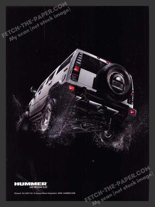 2006 Print Advertisement Hummer H2 SUV Ad.