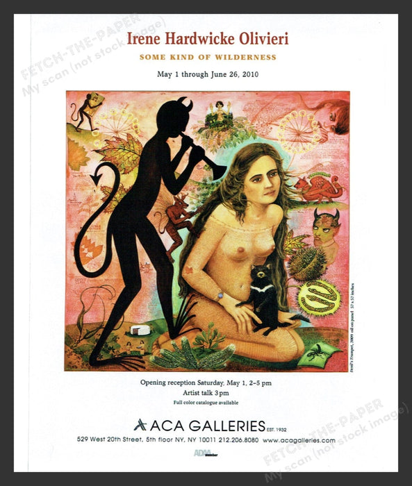 2010 Irene Hardwicke Olivieri NYC Art Gallery Show Print Advertisement Ad