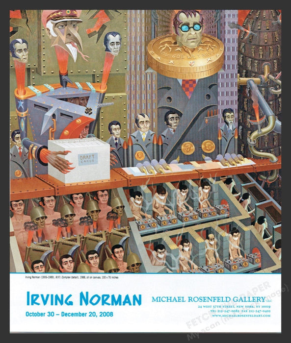 2008 Irving Norman NYC Art Gallery Show Print Advertisement Ad