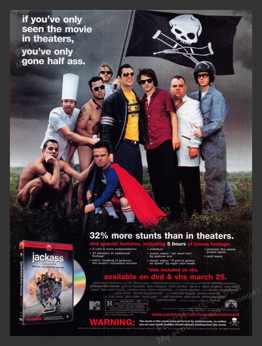 2003 Jackass Movie Release Print Advertisement Ad