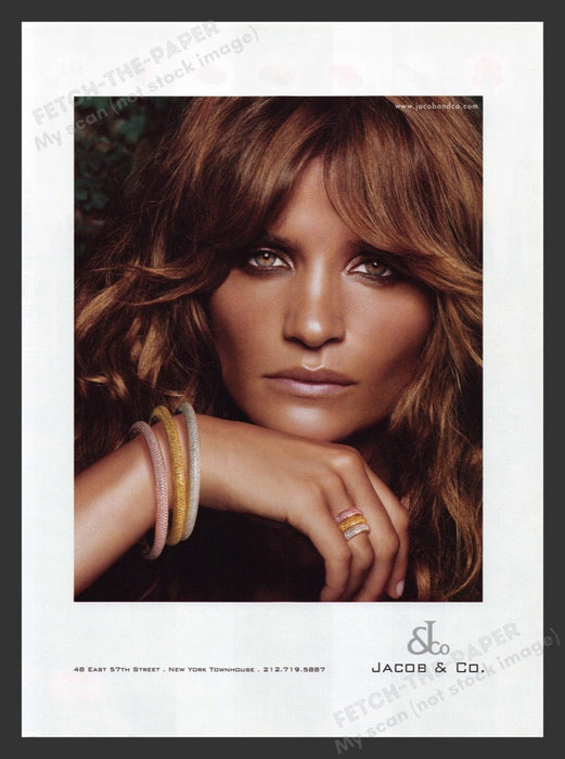 2007 Jacob & Co. Jewelry Helena Christensen Print Advertisement Ad