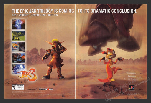 2004 Jak 3 Trilogy Video Game Print Advertisement (2 Pages)