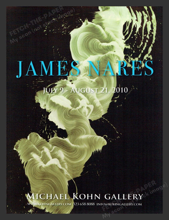 2010 James Nares Art Gallery Show Print Advertisement Ad