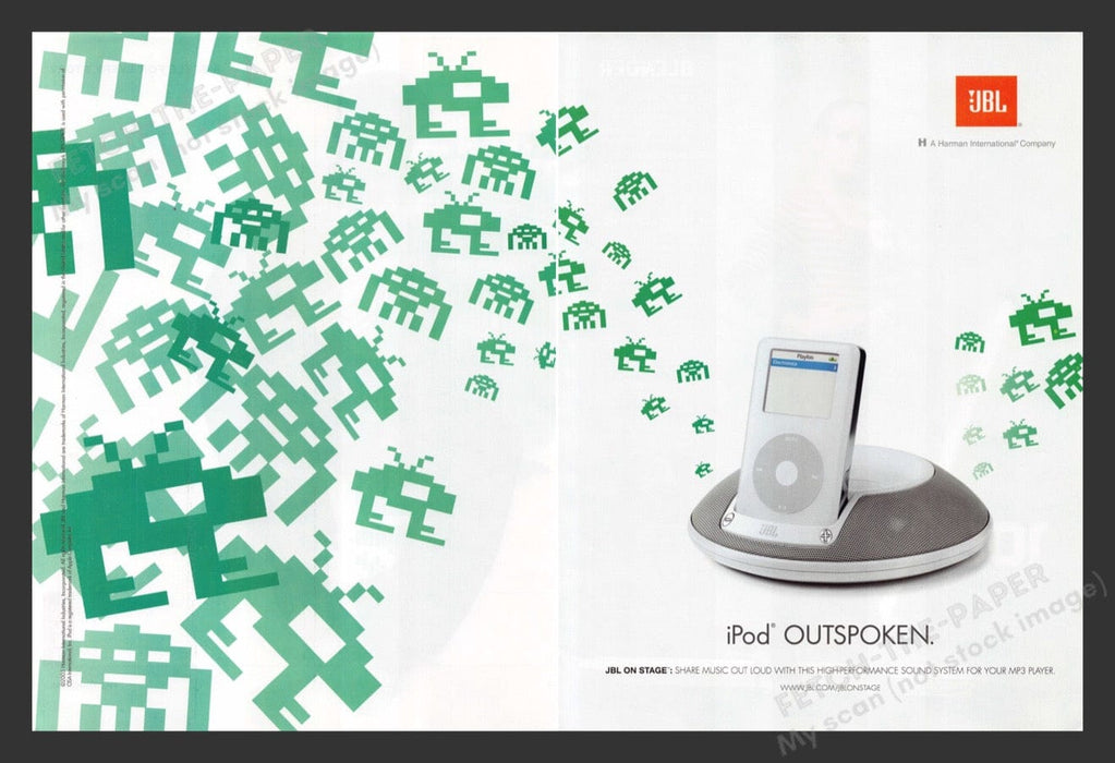 2005 JBL iPod MP3 Player Print Advertisement (2 Pages)