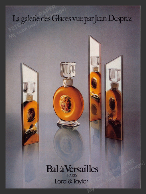 Jean Desprez 1980s Print Advertisement Ad 1983 Perfume Bal a Versailles Paris Fetch the Paper!