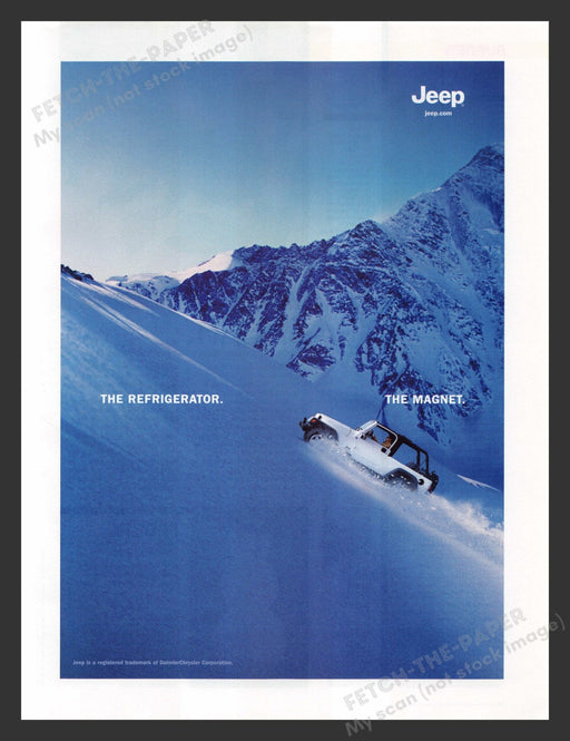 2005 Jeep Mountain The Refrigerator & the Magnet Print Advertisement Ad