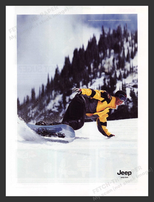 2005 Jeep Snowboarder Print Advertisement Ad