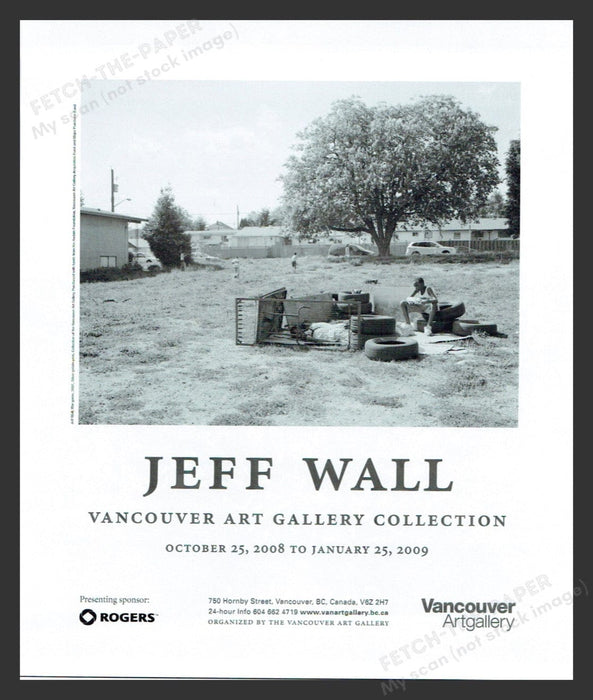 2008 Jeff Wall Vancouver Art Gallery Print Advertisement Ad