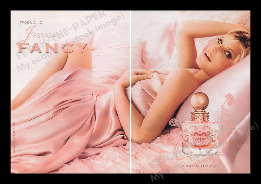 Jessica's Fancy 2000s Print Advertisement (2 pages) 2008 Perfume Jessica Simpson Fetch the Paper!