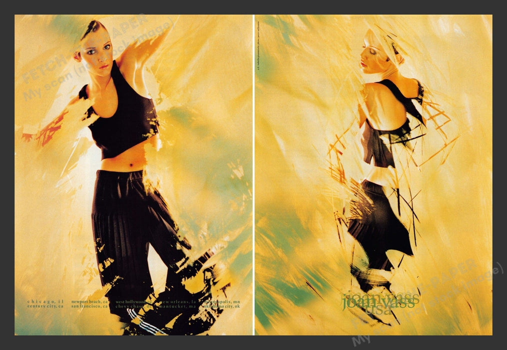 Joan Vass Clothing Oil Painting Effect 1990s Print Advertisement (2 pages) 1993 Fetch the Paper!