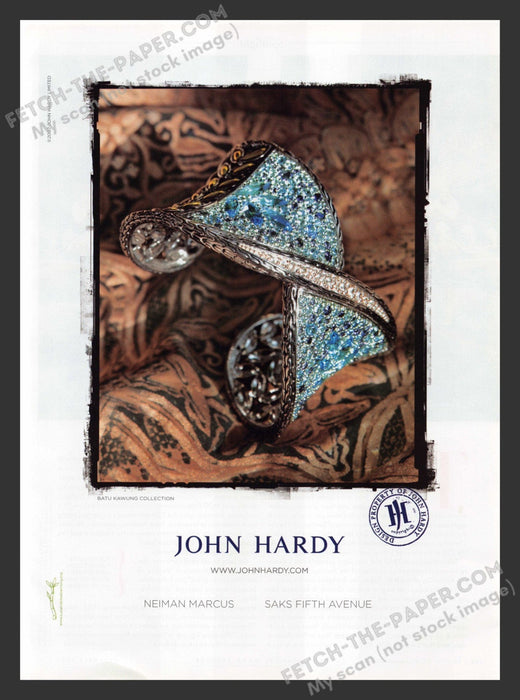 2007 Print Advertisement John Hardy Batu Kawung Collection Jewelry Ad.