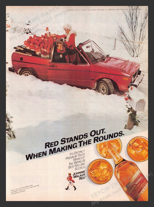 1983 Johnnie Walker Red Scotch Whisky Print Advertisement Ad