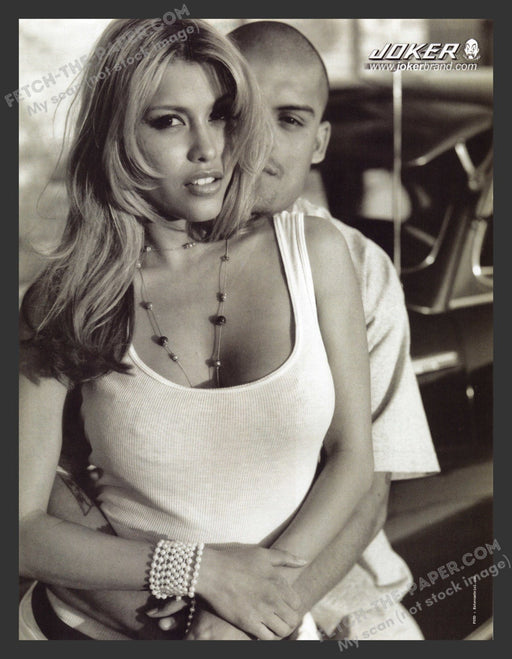 2006 Joker Brand Clothing Sexy Busty Blonde Print Advertisement Ad.