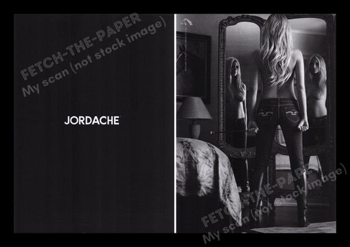 Jordache Clothing Topless Mirror 2000s Print Advertisement (2 pages) 2007 Fetch the Paper!