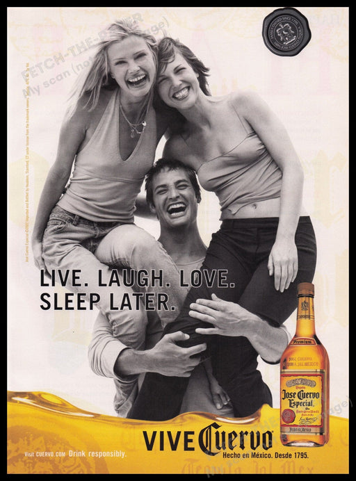 Jose Cuervo Especial 2000s Print Advertisement Ad 2002 Fetch the Paper!