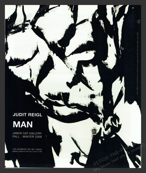 2008 Judit Reigl NYC Art Gallery Show Print Advertisement Ad