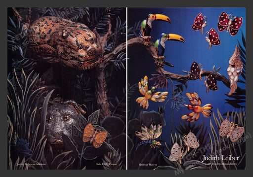 Judith Leiber Insect Bird Minaudieres 1990s Print Advertisement (2 pgs) 1996 Fetch the Paper!