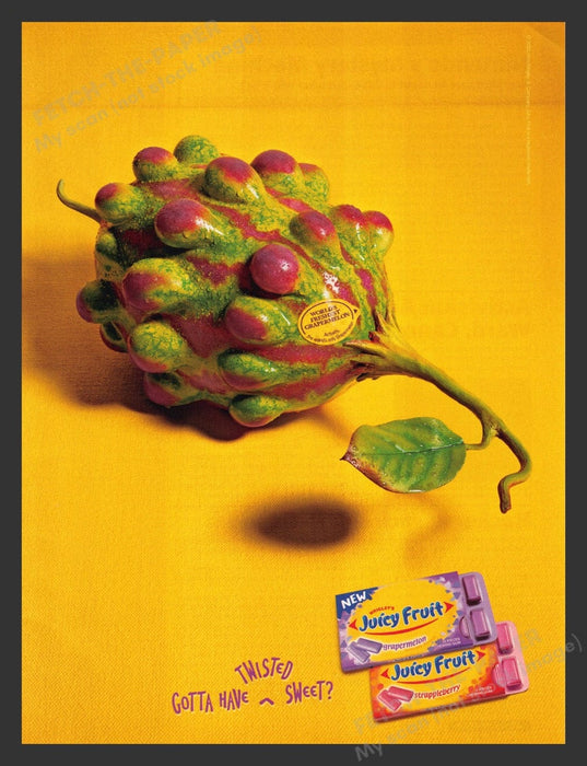 2004 Juicy Fruit Gum "Gotta have twisted sweet?" Print Advertisement Ad