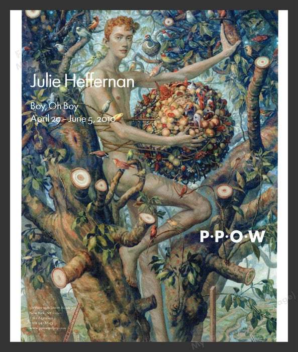 2010 Julie Heffernan NYC Art Gallery Show Print Advertisement Ad