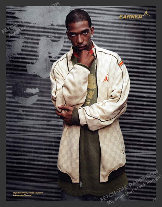2006 Jumpman 23 Clothing Rip Hamilton Athlete Print Advertisement Ad.