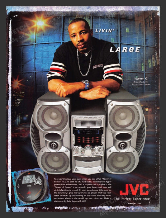 2003 JVC HX-Z30 TOWER OF POWER Warren G Print Advertisement Ad