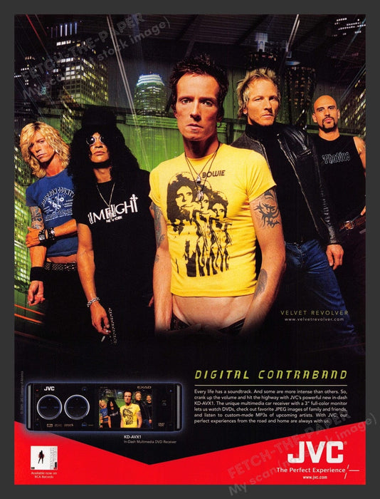 2005 JVC KD-AVX1 Velvet Revolver Scott Weiland Print Advertisement Ad