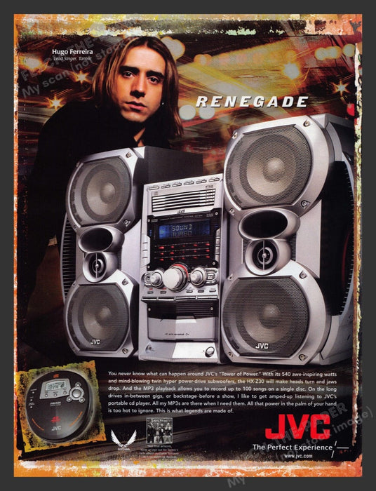 2003 JVC "Tower of Power" Hugo Ferreira Tantric Print Advertisement Ad