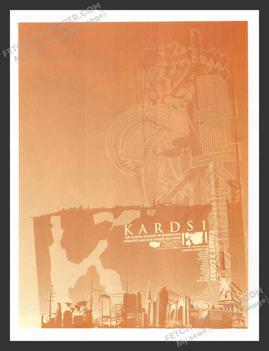 2003 Kards1 Global Museum of Inspiration Print Advertisement Ad.