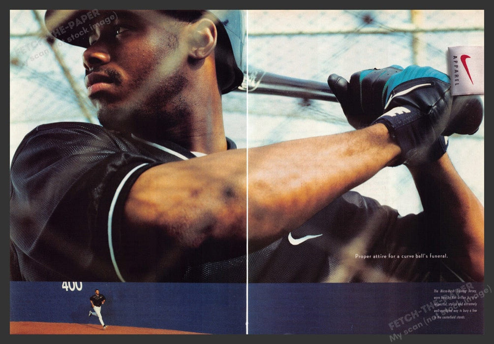 1996 Ken Griffey Jr. Nike Apparel Athlete Print Advertisement (2 Pages)