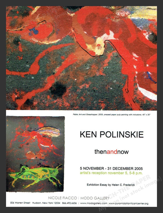 2005 Ken Polinskie NYC Art Gallery Show Print Advertisement Ad